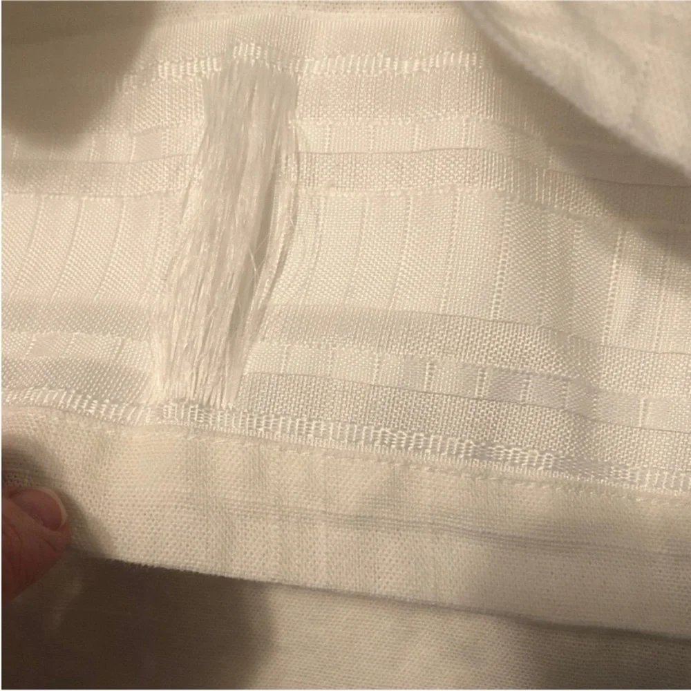 IKEA 1 White Light Cream Curtain Panel 91”